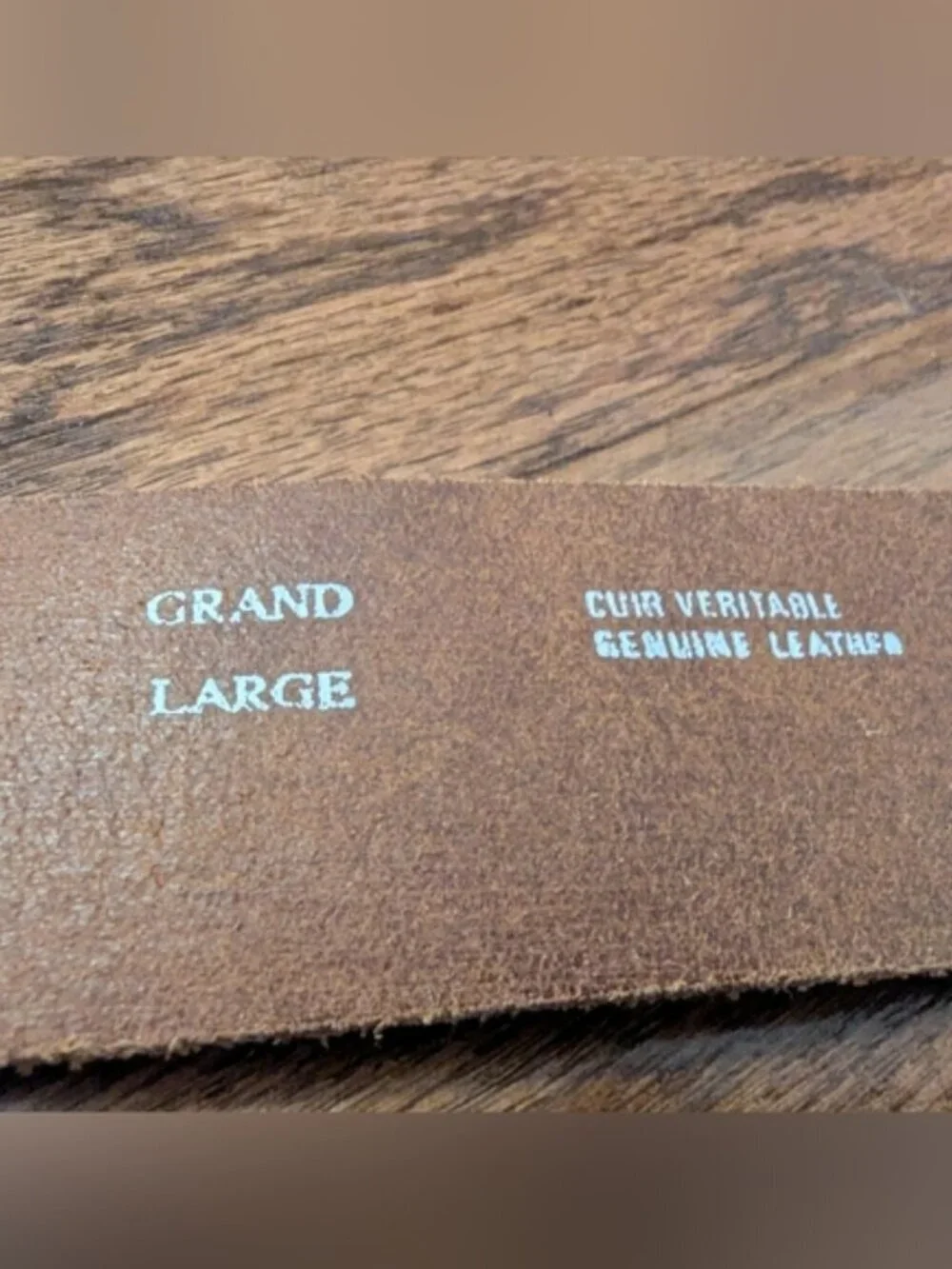 Vintage Leather Belt Made In Canada Size large New! Y2K Grunge Seven7